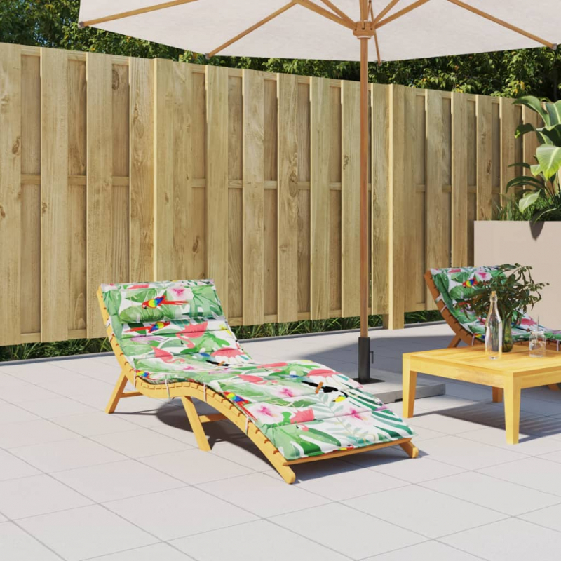 Sonnenliegen-Auflage Mehrfarbig 180x60x4 cm Oxford-Gewebe