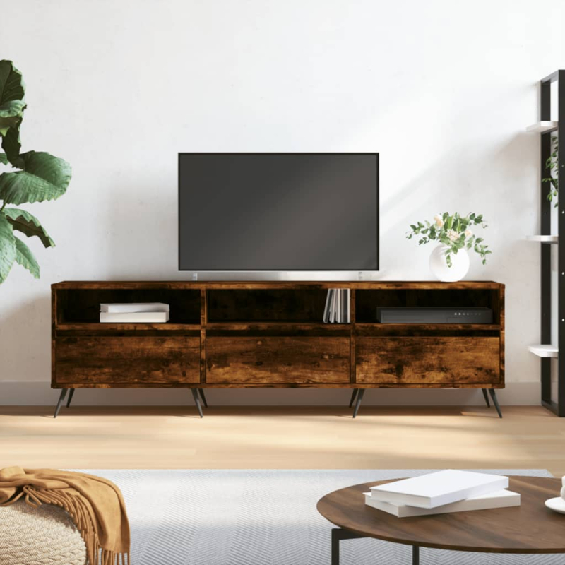 TV-Schrank Räuchereiche 150x30x44,5 cm Holzwerkstoff