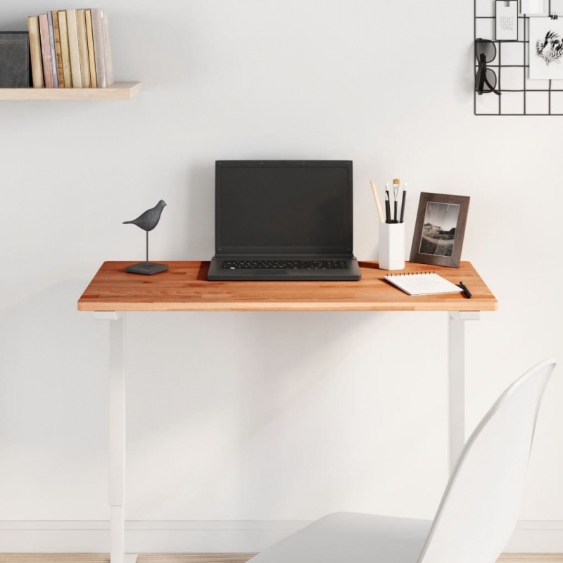 Tischplatte 80x40x1,5 cm Rechteckig Massivholz Buche