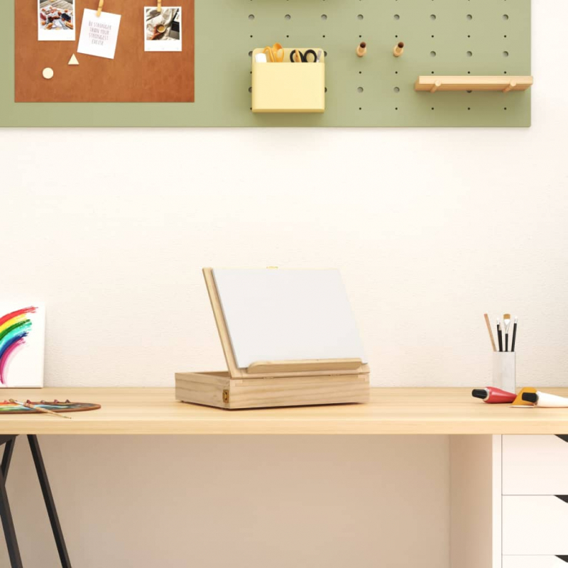 Tischstaffelei mit Schublade 33,5x25,5x7 cm Massivholz Kiefer