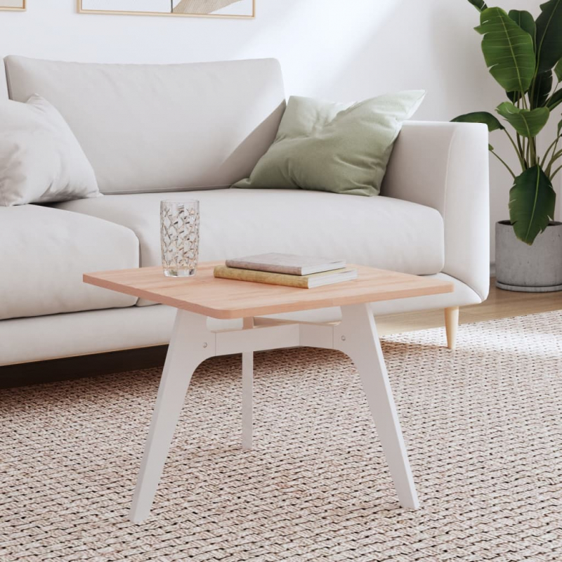 Tischplatte 50x50x1,5 cm Quadratisch Massivholz Buche