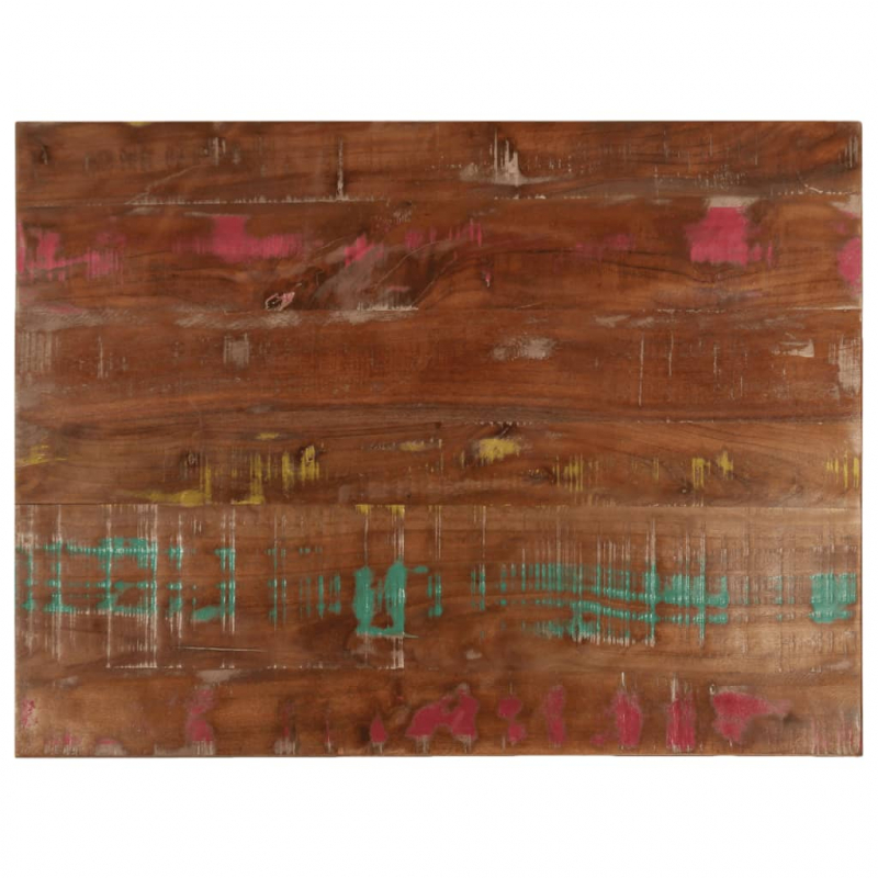 Tischplatte 80x60x2,5 cm Rechteckig Altholz Massiv