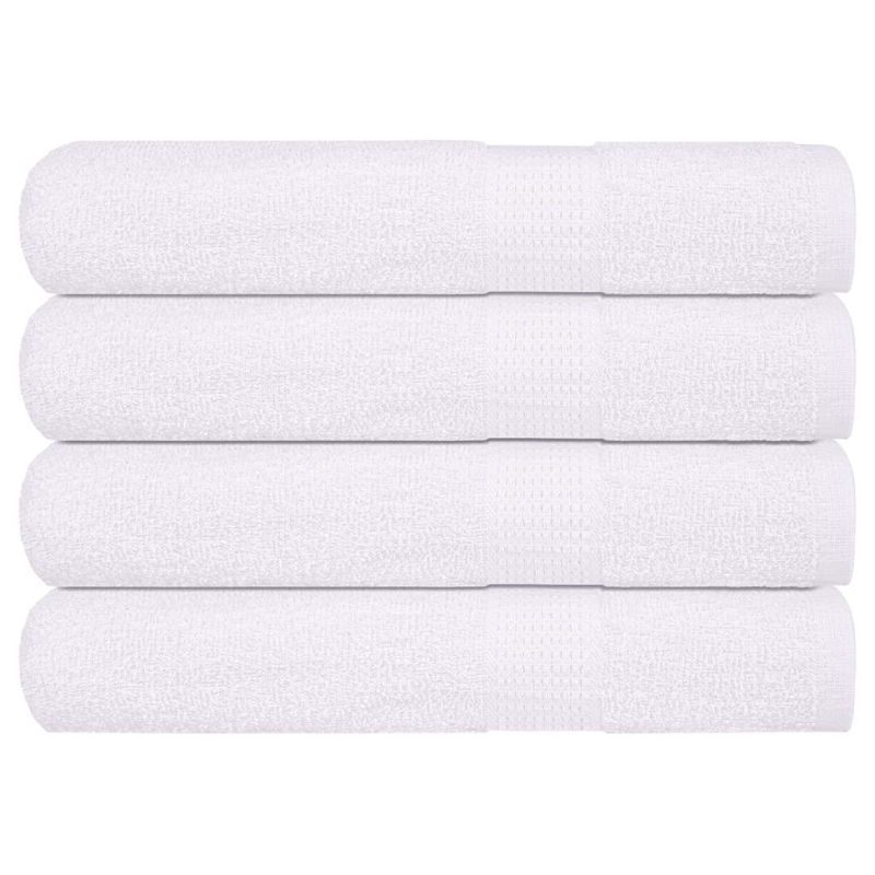 Saunatücher 4 Stk. Weiß 80x200 cm 360 g/m² 100% Baumwolle