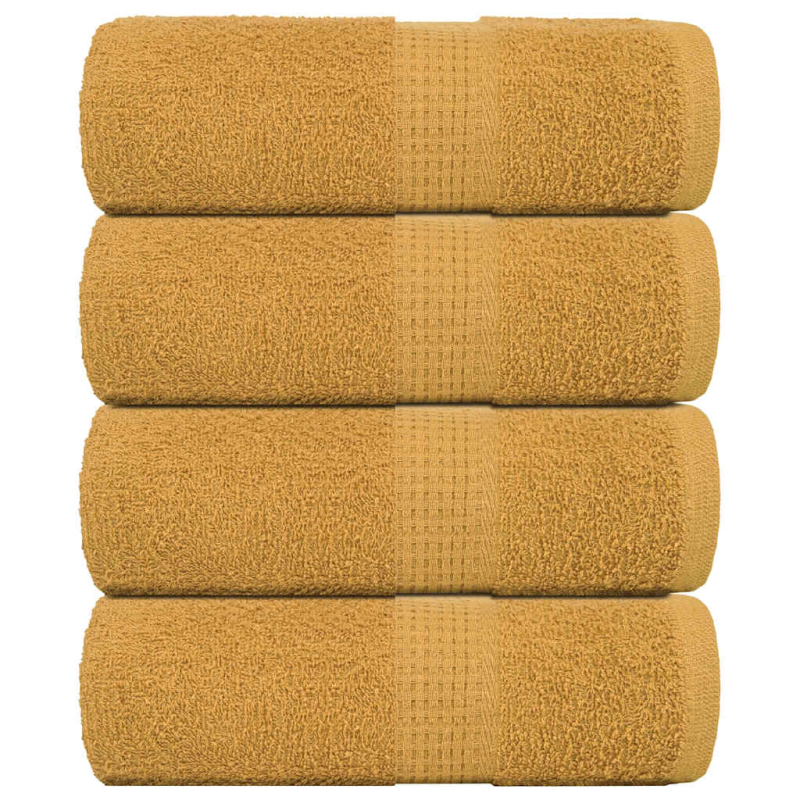Seiftücher 4 Stk. Golden 30x30 cm 360 g/m² 100% Baumwolle