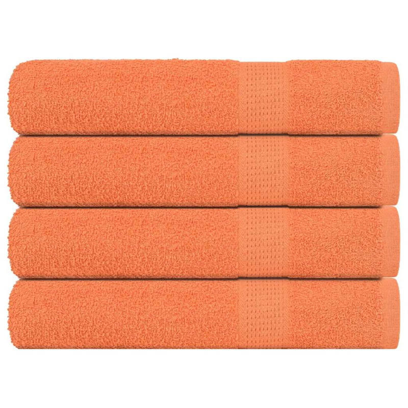 Saunatücher 4 Stk. Orange 80x200 cm 360 g/m² 100% Baumwolle