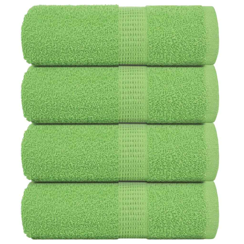 Seiftücher 4 Stk. Apfelgrün 30x30 cm 360 g/m² 100% Baumwolle