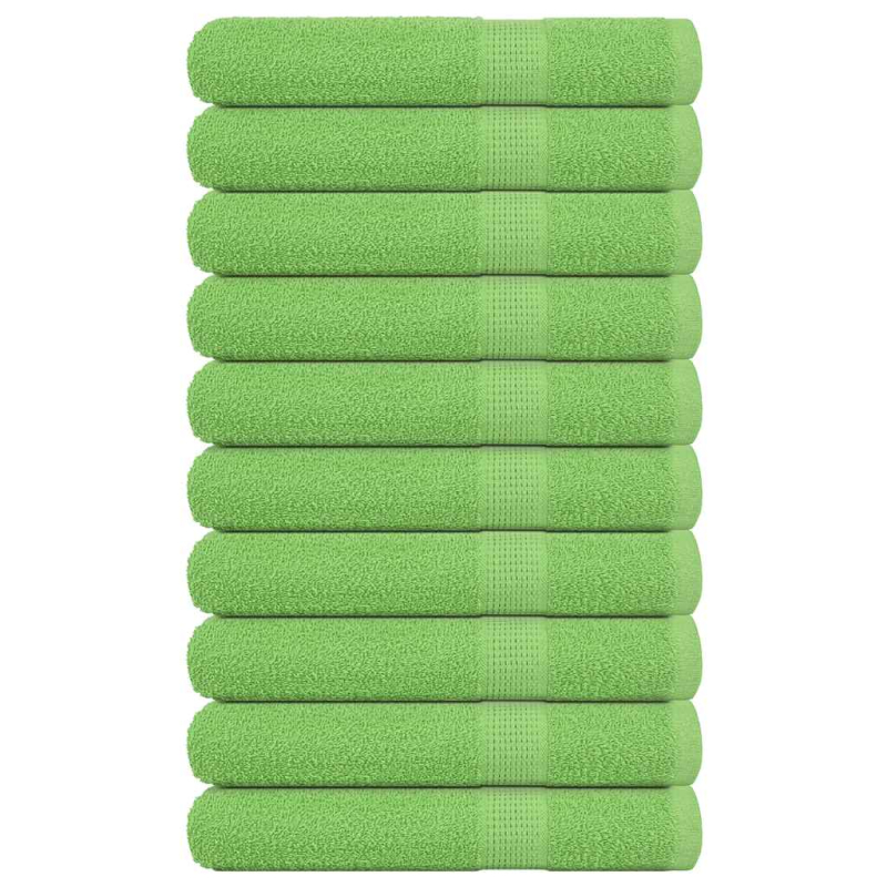 Handtücher 10 Stk. Apfelgrün 100x200 cm 360 g/m² 100% Baumwolle