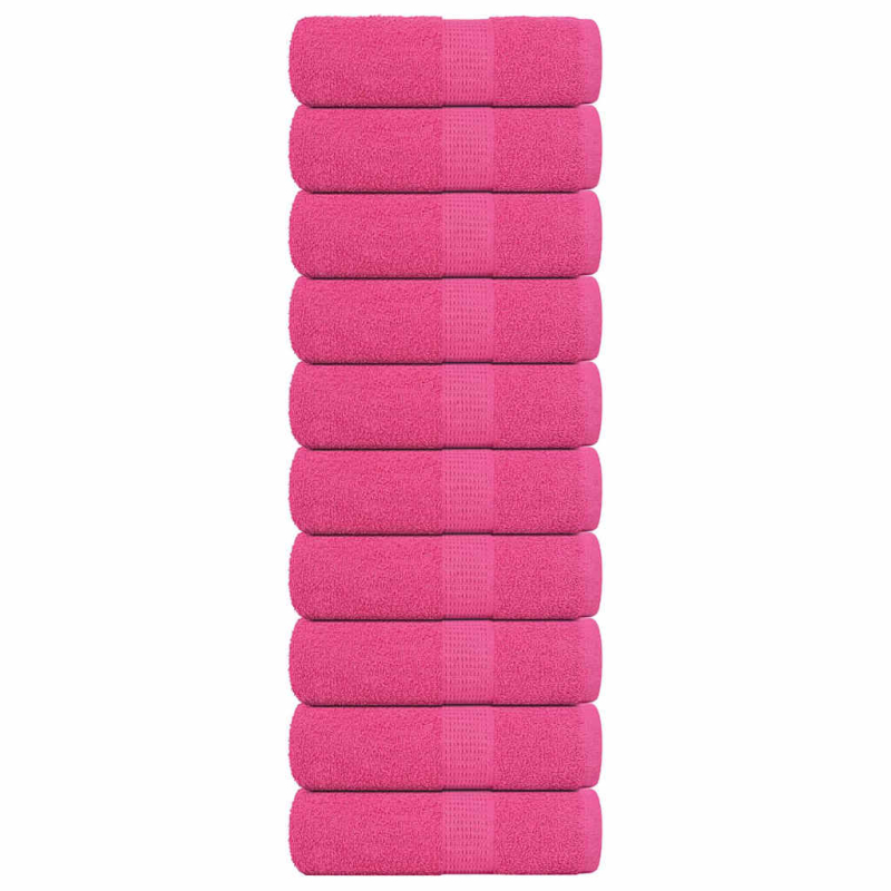 Seiftücher 10 Stk. Rosa 30x30 cm 360 g/m² 100% Baumwolle