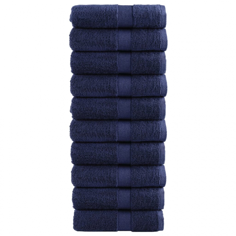 Premium-Seiftücher SOLUND 10 Stk. Marineblau 30x30 cm 600 g/m²