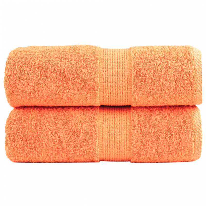 Premium-Gästetücher SOLUND 2 Stk. Orange 30x50 cm 600 g/m²