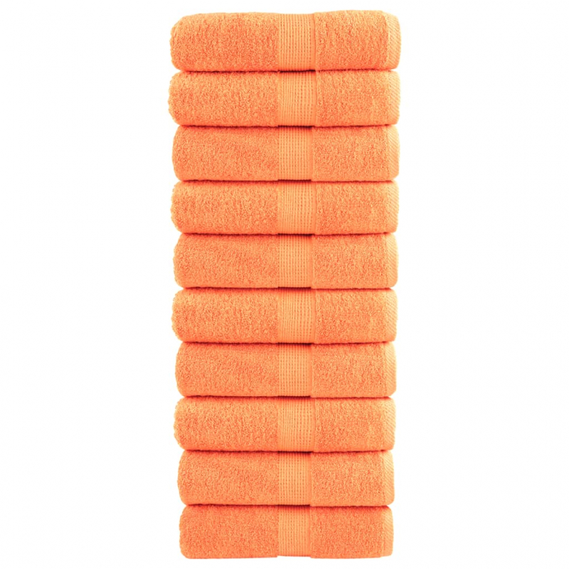 Premium-Gästetücher SOLUND 10 Stk. Orange 30x50 cm 600 g/m²