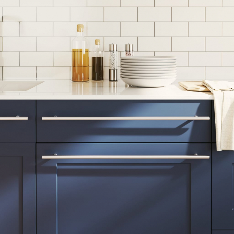 Möbelgriffe 20 Stk. Silbern 480 mm Edelstahl