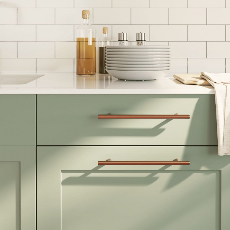 Möbelgriffe 5 Stk. Bronzen 192 mm Edelstahl