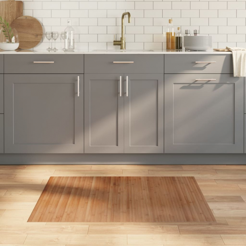 Teppich Rechteckig Natur 70x100 cm Bambus