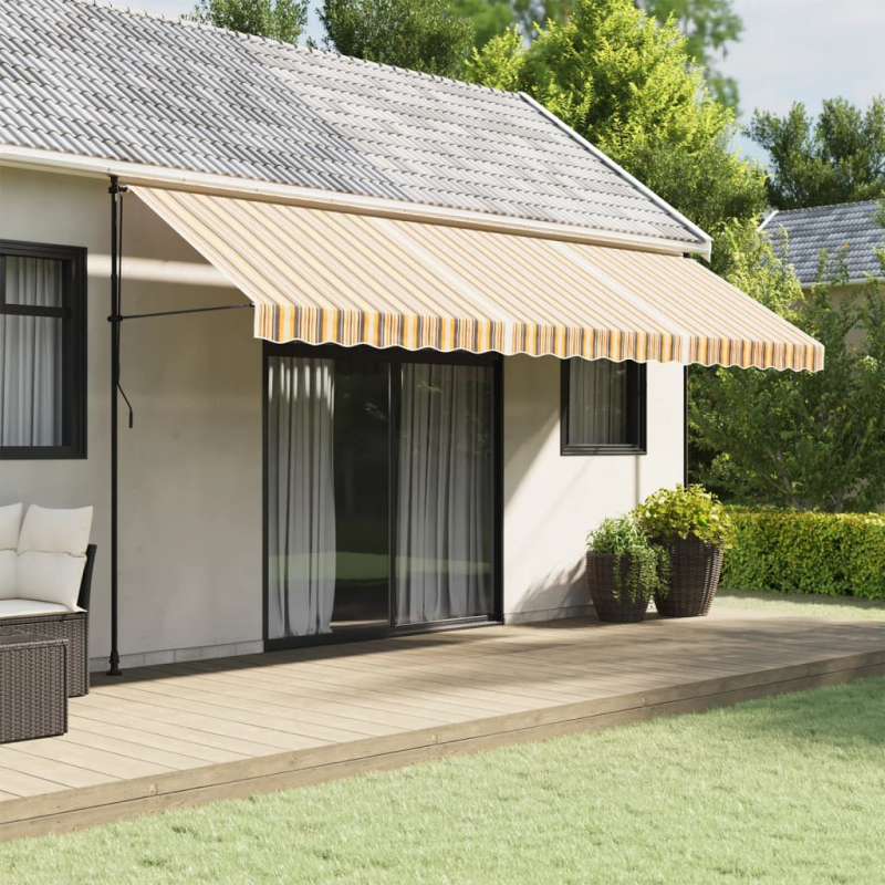 Markisenbespannung Mehrfarbig Gestreift 5x3 m