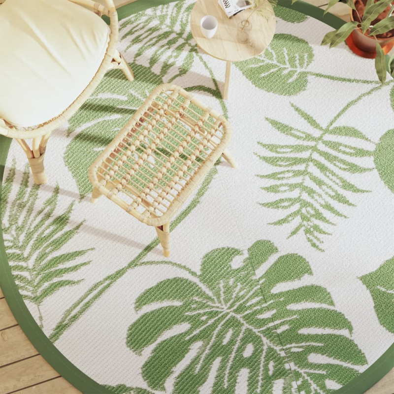 Outdoor-Teppich ARAKIL Grün Ø200 cm PP