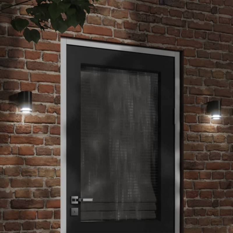 Außenwandleuchte Schwarz Aluminiumdruckguss