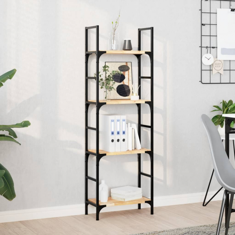 Schweberegale 4 Stk. 60x20x2 cm Massivholz Akazie Unbehandelt