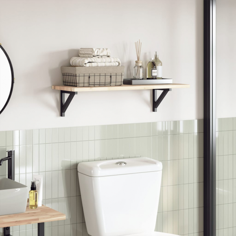 Tischplatte 80x30x2 cm Rechteckig Massivholz Akazie