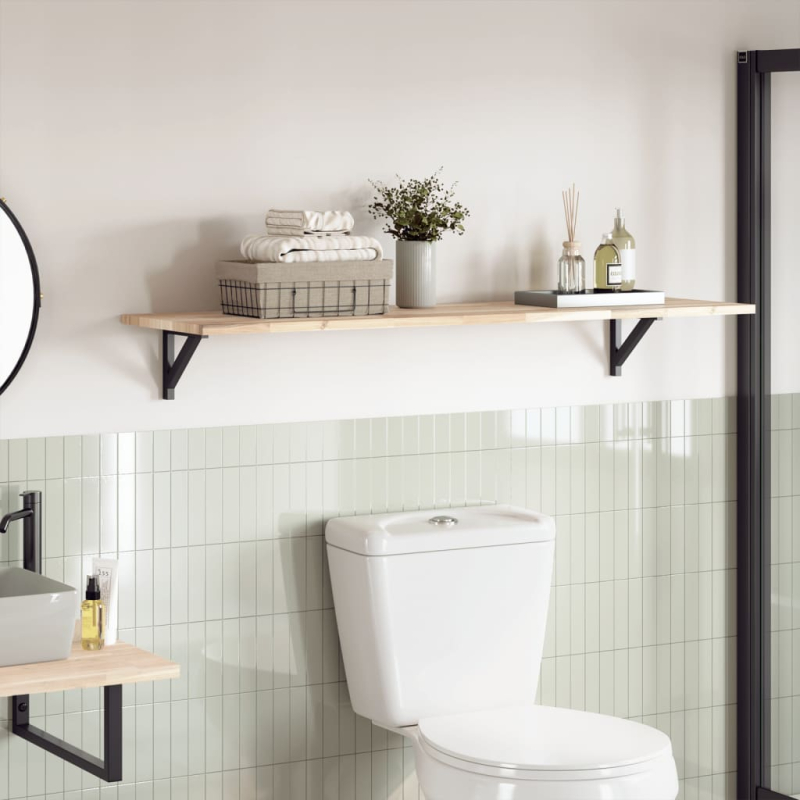 Tischplatte 160x40x2 cm Rechteckig Massivholz Akazie