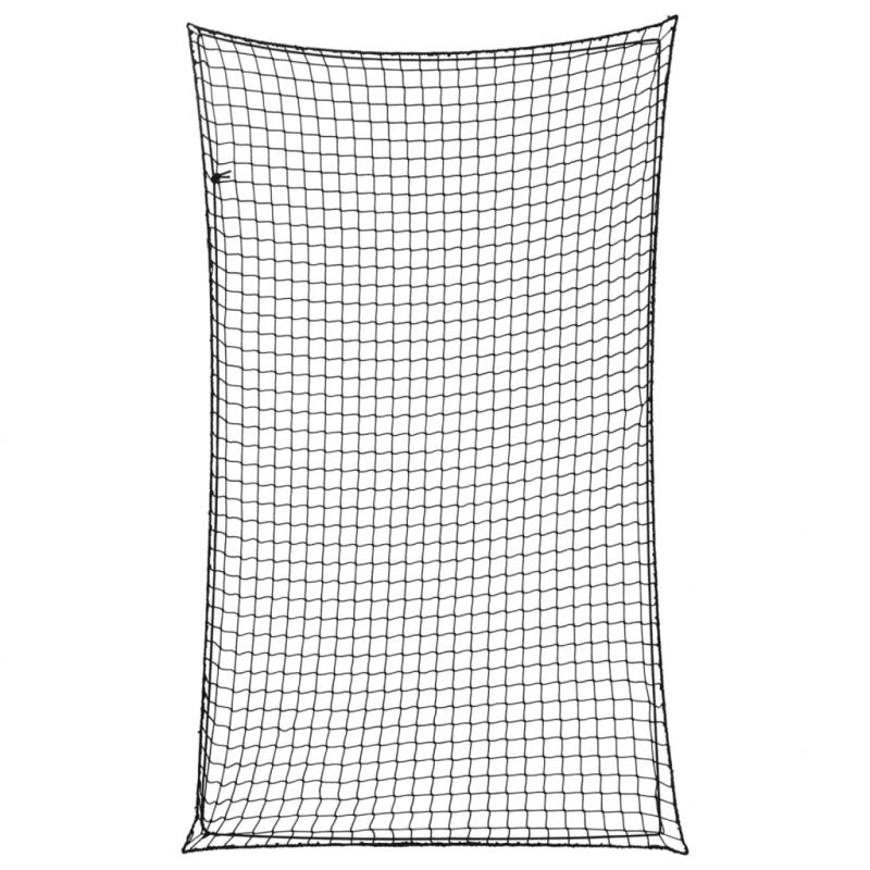 Anhängernetz mit Gummiseil Schwarz 2,5x1,5 m PP