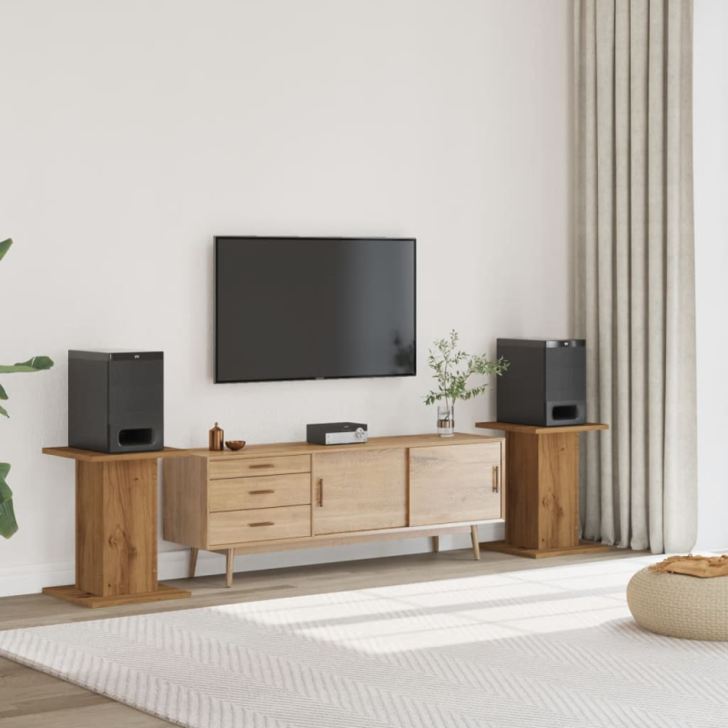 Lautsprecherständer 2 Stk. Artisan-Eiche 30x30x60 cm