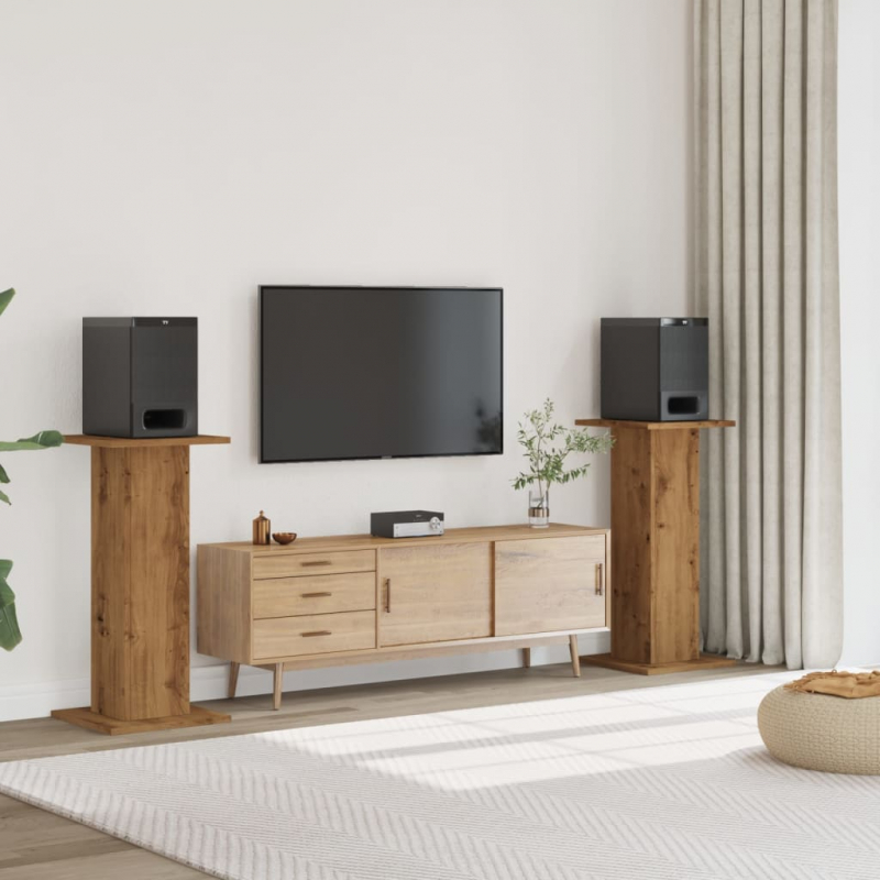 Lautsprecherständer 2 Stk. Artisan-Eiche 30x30x95 cm