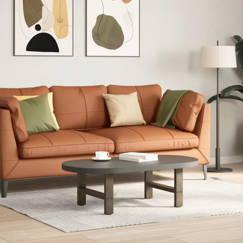 Couchtischbeine Naturstahl 2 Stk. 50x(30-31) cm Stahl