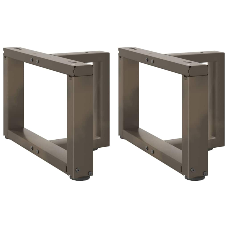 Couchtischbeine T-Form 2 Stk. Naturstahl 40x25x(30-31) cm Stahl