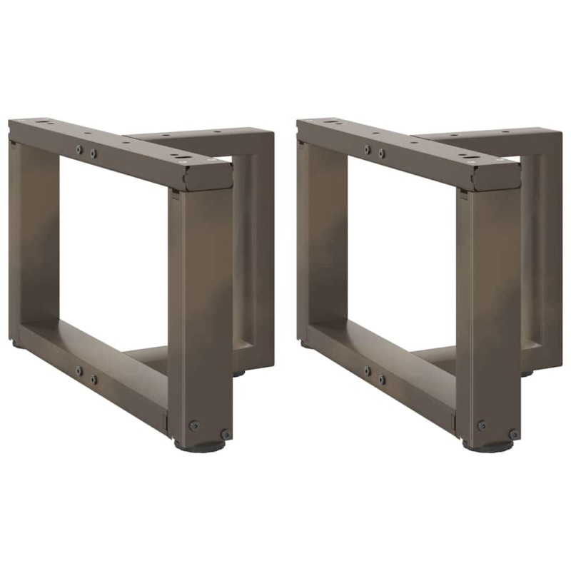 Couchtischbeine T-Form 2 Stk. Naturstahl 50x25x(30-31) cm Stahl