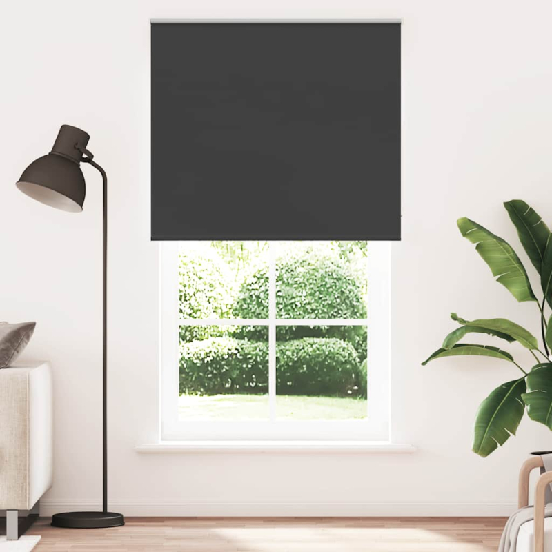 Verdunkelungsrollo Schwarz 135x210 cm Stoffbreite 131,6 cm