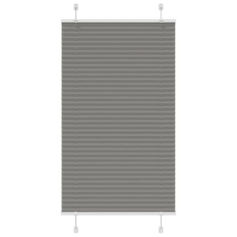 Plissee Anthrazit 75x150 cm Stoffbreite 74,4 cm Polyester