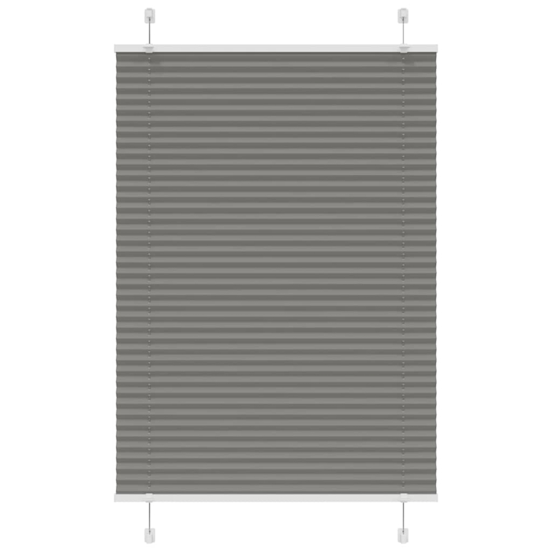 Plissee Anthrazit 95x150 cm Stoffbreite 94,4 cm Polyester