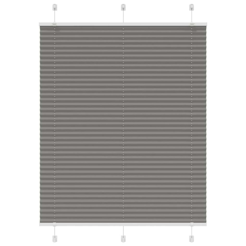 Plissee Anthrazit 110x150 cm Stoffbreite 109,4 cm Polyester