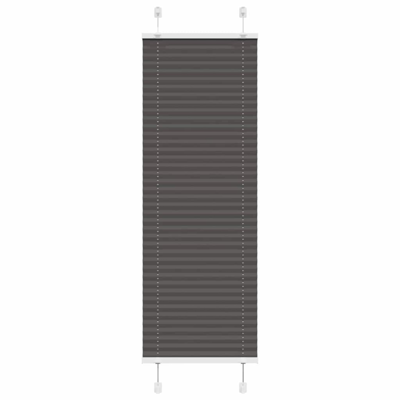Plissee Schwarz 50x100 cm Stoffbreite 49,4 cm Polyester