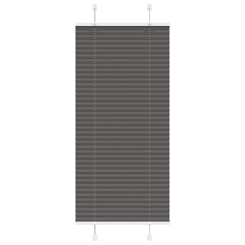 Plissee Schwarz 65x100 cm Stoffbreite 64,4 cm Polyester