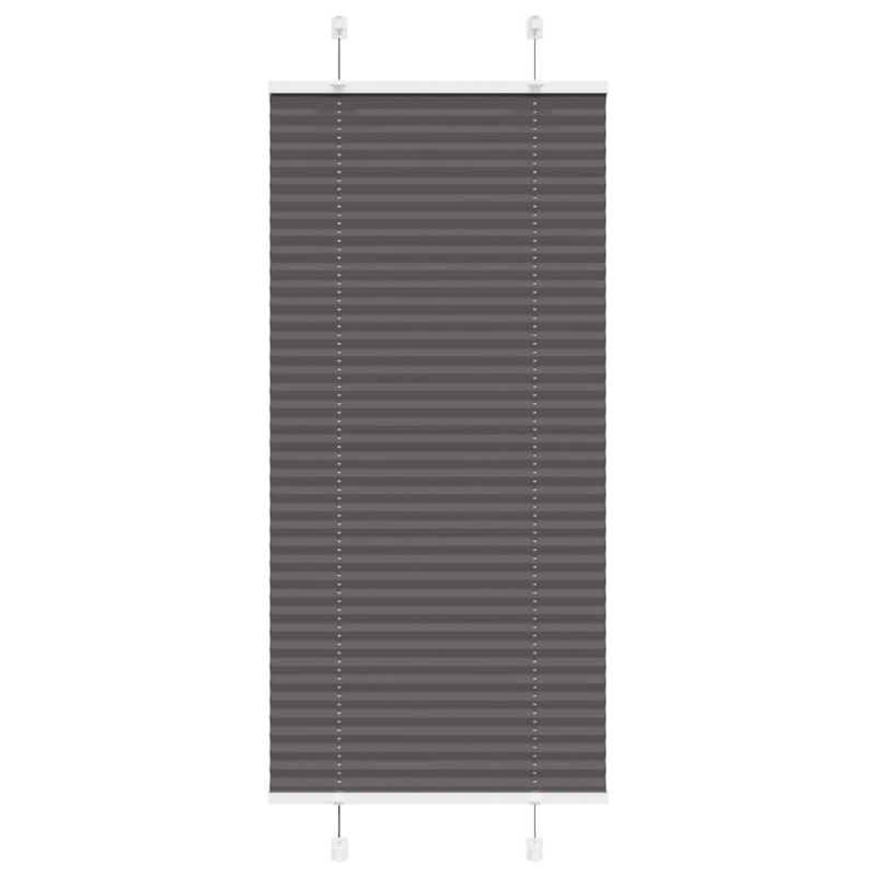 Plissee Schwarz 60x150 cm Stoffbreite 59,4 cm Polyester