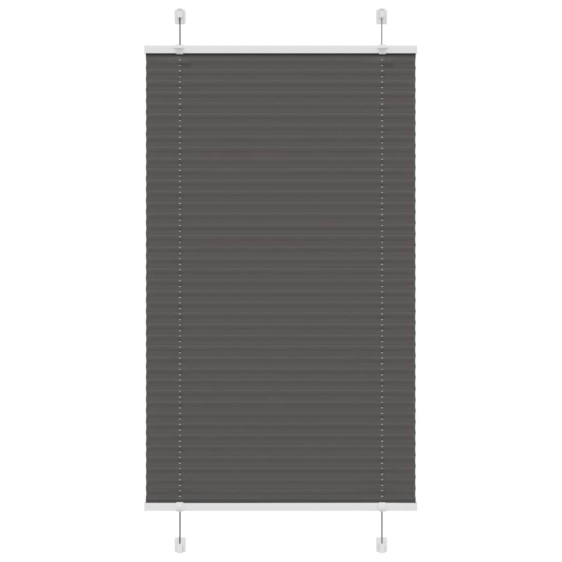 Plissee Schwarz 70x150 cm Stoffbreite 69,4 cm Polyester