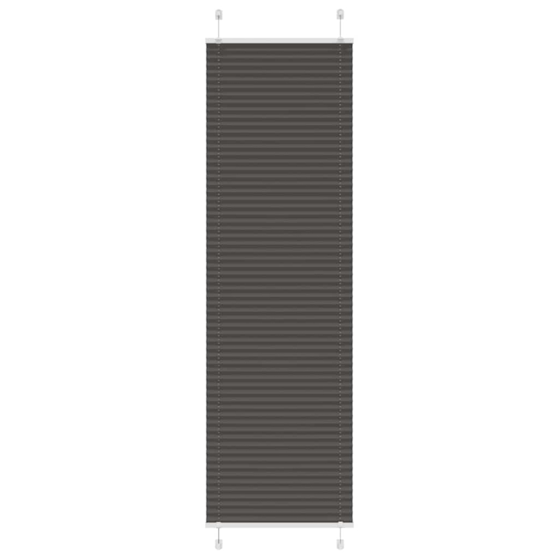 Plissee Schwarz 55x200 cm Stoffbreite 54,4 cm Polyester