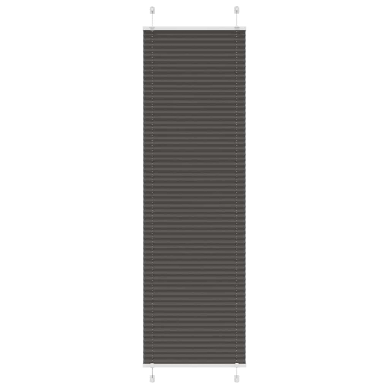 Plissee Schwarz 65x200 cm Stoffbreite 64,4 cm Polyester
