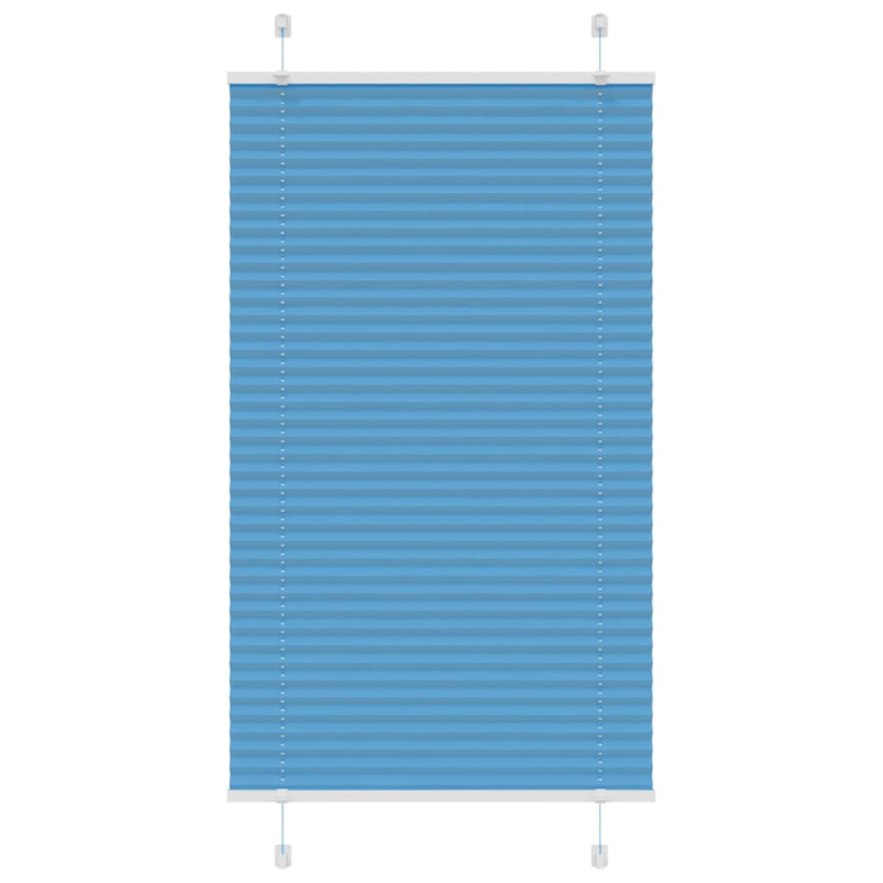 Plissee Blau 80x100 cm Stoffbreite 79,4 cm Polyester