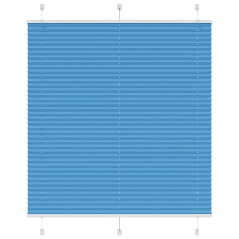 Plissee Blau 120x100 cm Stoffbreite 119,4 cm Polyester