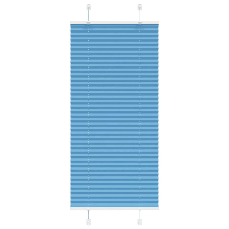 Plissee Blau 55x150 cm Stoffbreite 54,4 cm Polyester