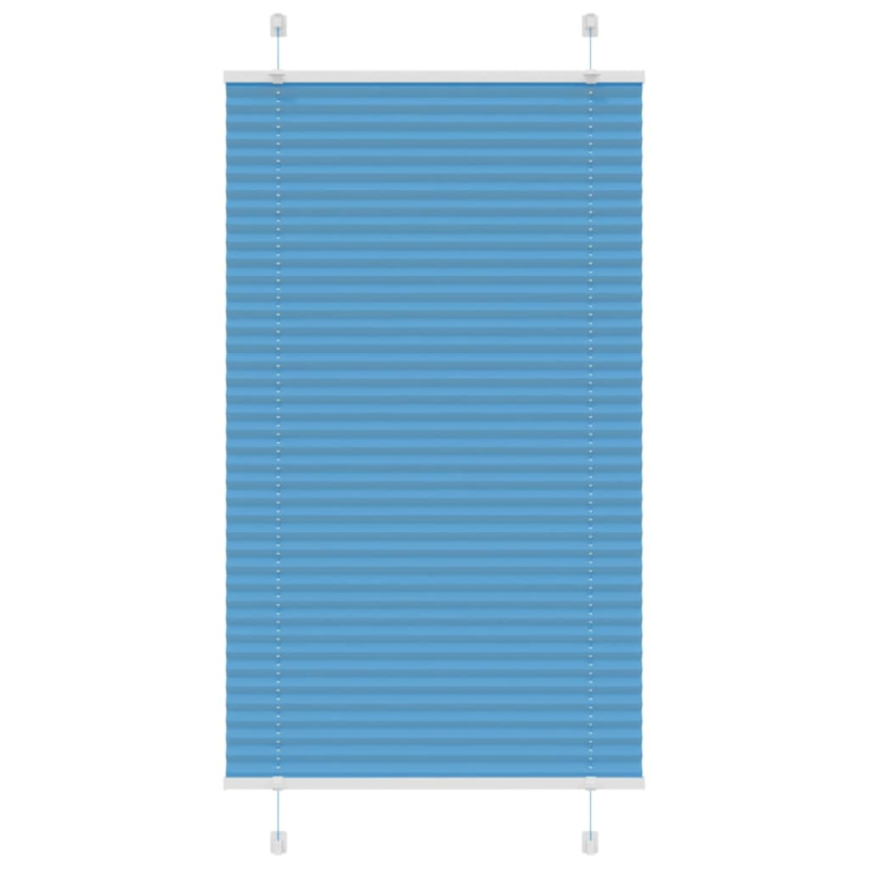 Plissee Blau 75x150 cm Stoffbreite 74,4 cm Polyester