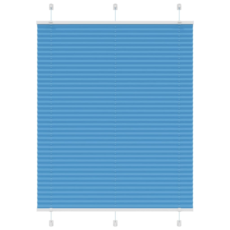 Plissee Blau 110x150 cm Stoffbreite 109,4 cm Polyester