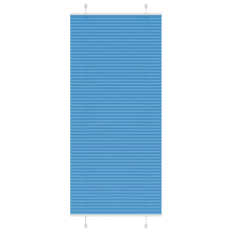 Plissee Blau 85x200 cm Stoffbreite 84,4 cm Polyester