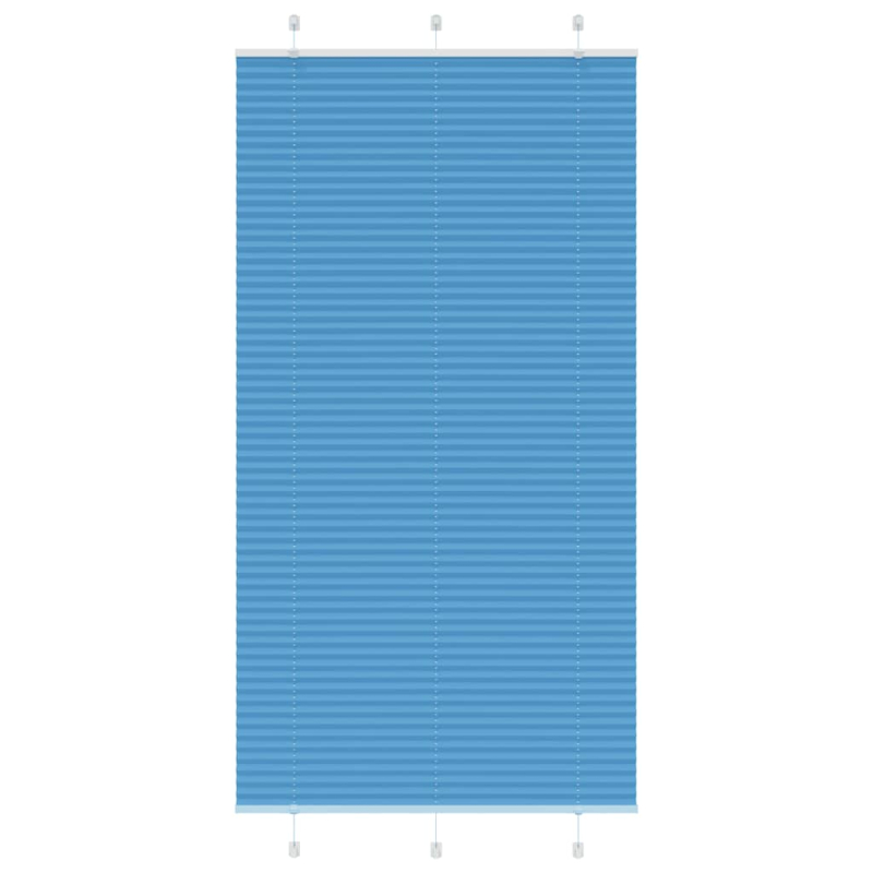 Plissee Blau 105x200 cm Stoffbreite 104,4 cm Polyester