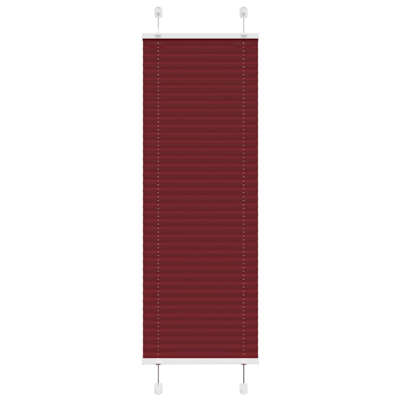 Plissee Bordeauxrot 45x100 cm Stoffbreite 44,4 cm Polyester