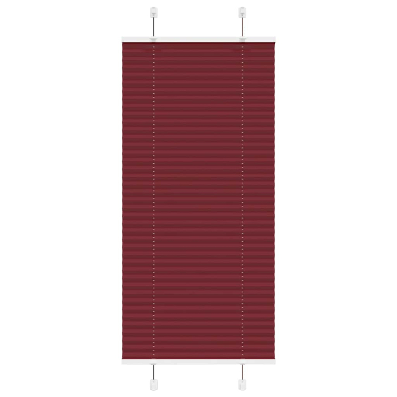 Plissee Bordeauxrot 55x100 cm Stoffbreite 54,4 cm Polyester