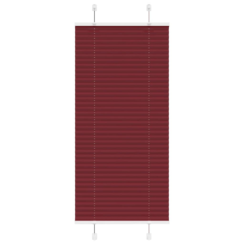 Plissee Bordeauxrot 60x100 cm Stoffbreite 59,4 cm Polyester